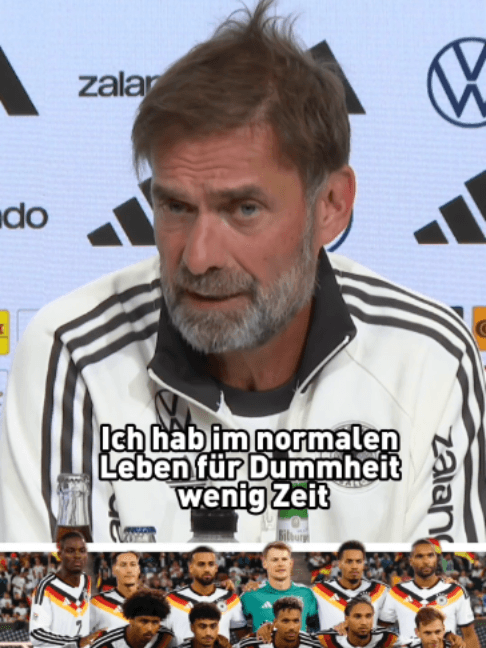 "Dummheit!" Rassistische Kommentare gegen die deutsche Nationalmannschaft? Jürgen Klopp zeigt klare Kante! 💪 #DFB #fyp #Klopp #Rassismus