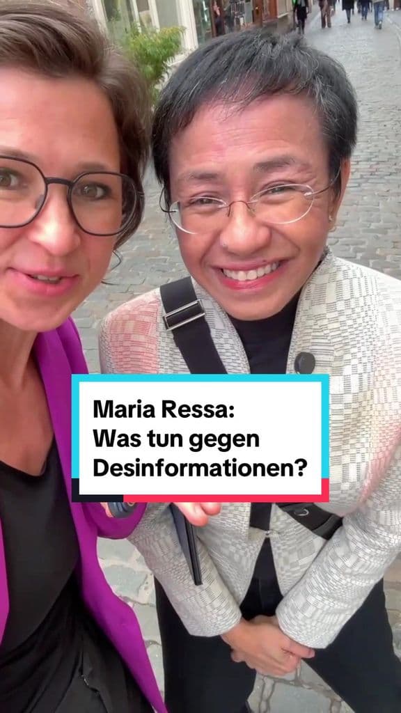 Antwort auf @Doreen Was können wir gegen gezielte Desinformationen tun? Tipps von Nobelpreisträgerin #MariaRessa. #Demokratie #ReclaimTiktok #wirsindmehr