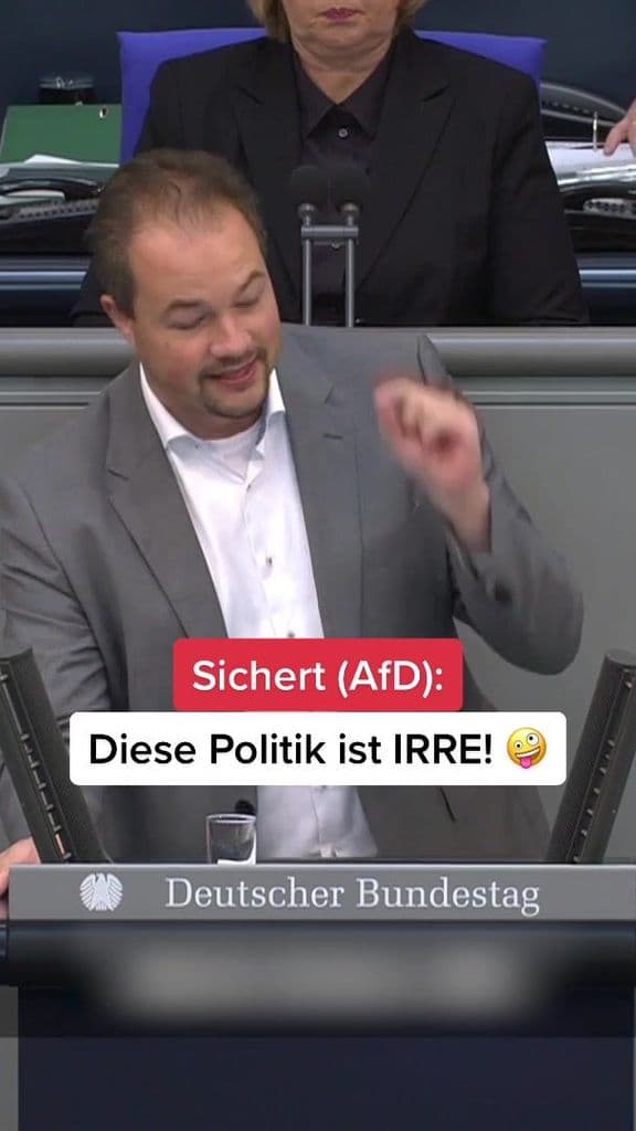 Diese Politik ist irre! #sichert #afd #bundestag